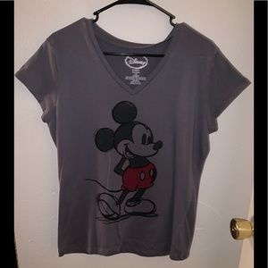 Gray Mickey Mouse shirt